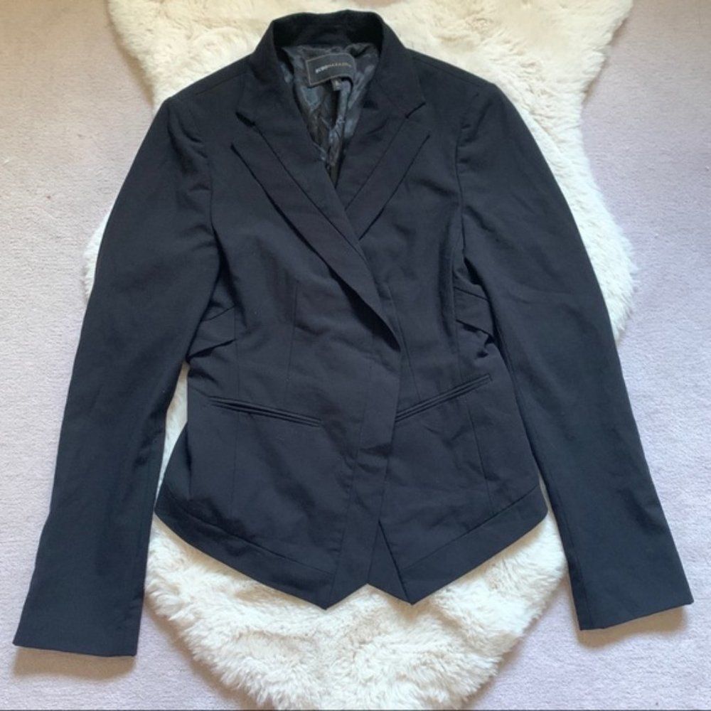 BCBGMAXAZRIA Black Long Sleeve Mitra Blazer Size Medium